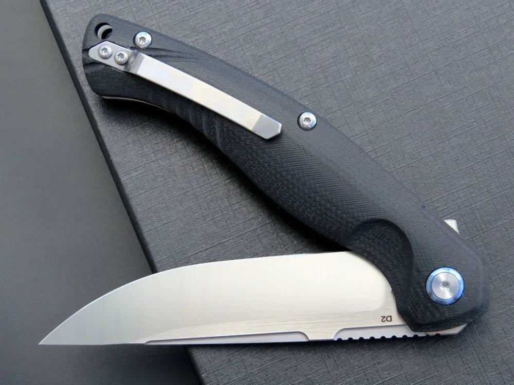 Eafengrow D2 Steel With G10 Handel, Folding Knife