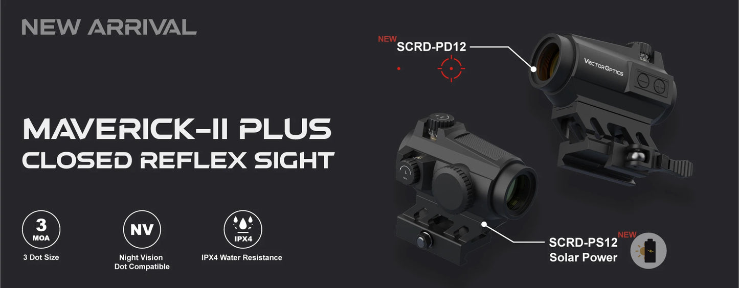 Vector Optics Maverick GenIII 1x22 Rubber Cover Red Dot Scope Reflex Collimator Sight For Real Firearms Hunting,CQB,Competition
