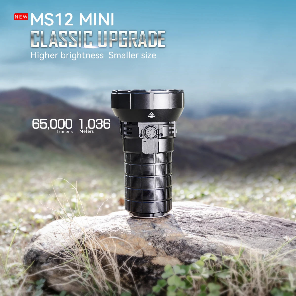 IMALENT MS12 MINI High Power Flashlight 65000 Lumens, Rechargeable