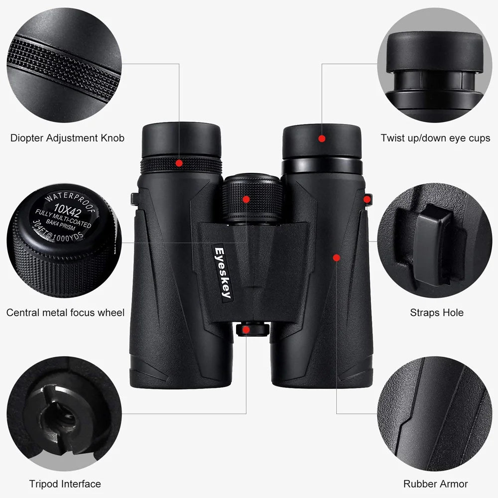 Eyeskey 10x42 Professional Waterproof Binoculars