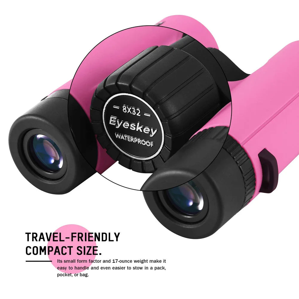 Eyeskey 8x32 Compact Binoculars, Waterproof