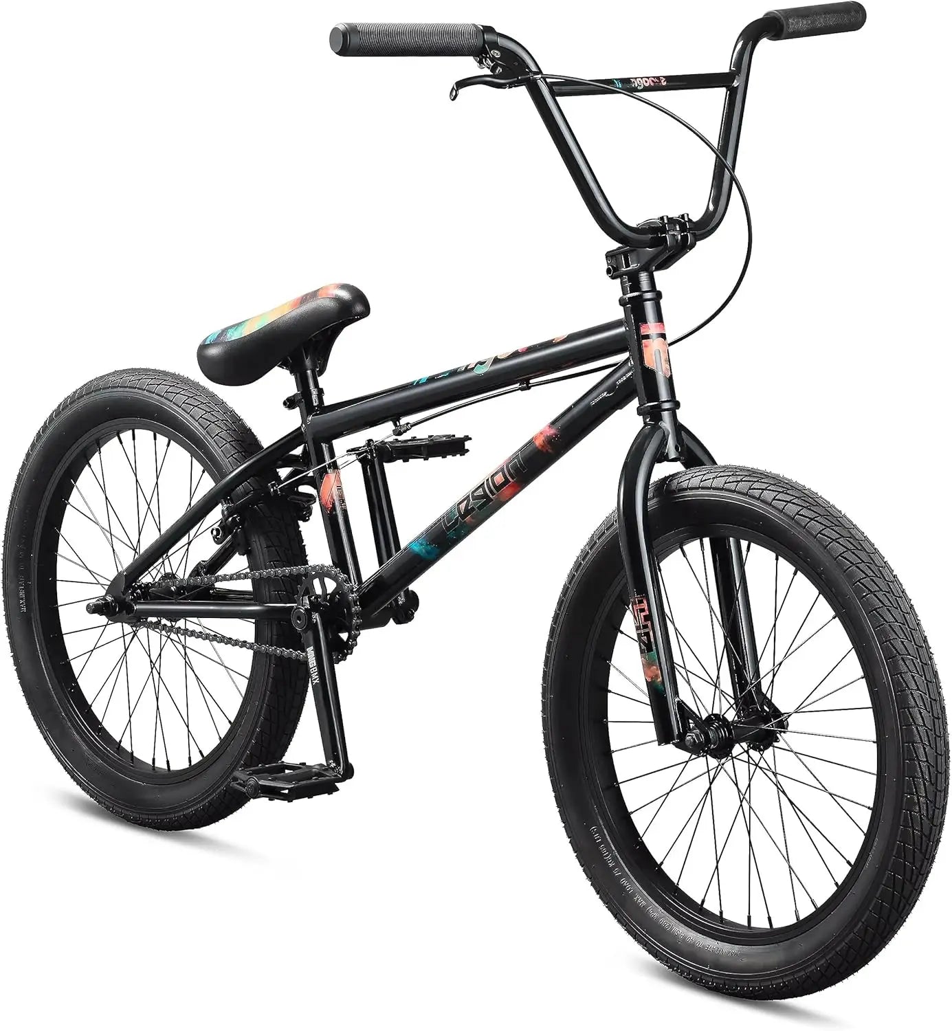 Mongoose Legion Freestyle BMX Bike Intermediate Rider Boys and Girls Bikes 20-Inch Wheels Hi-Ten Steel Frame Micro Drive 25x9T BMX Gearing