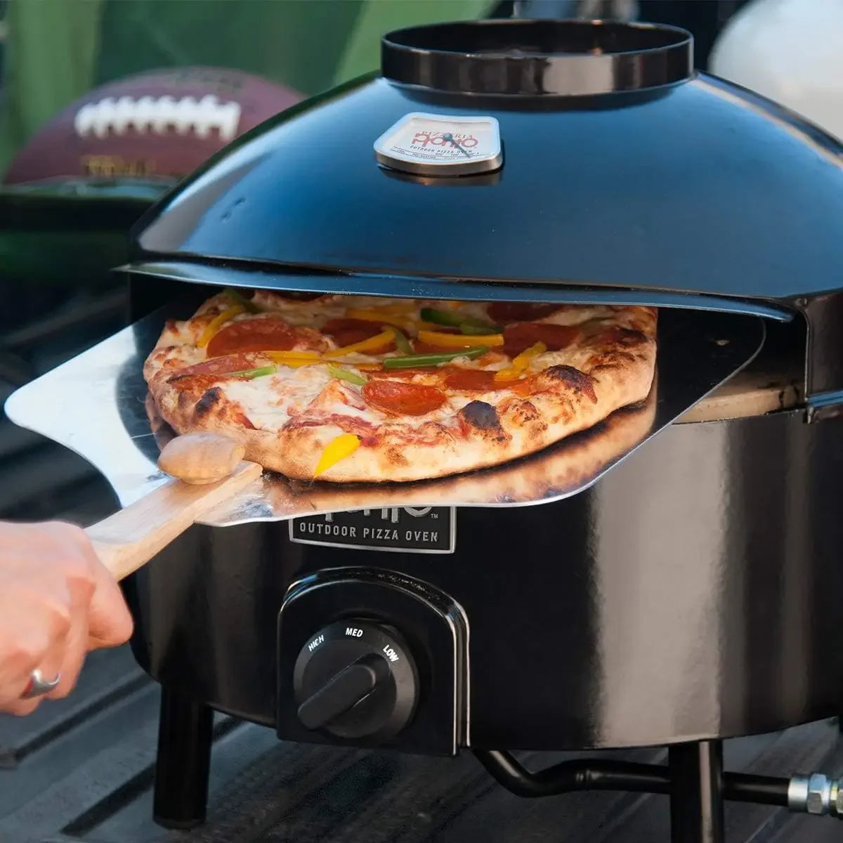 Pizzacraft Pizzeria Pronto Outdoor Pizza Oven, Lightweight, Portable & Safe On Any Surface, Black