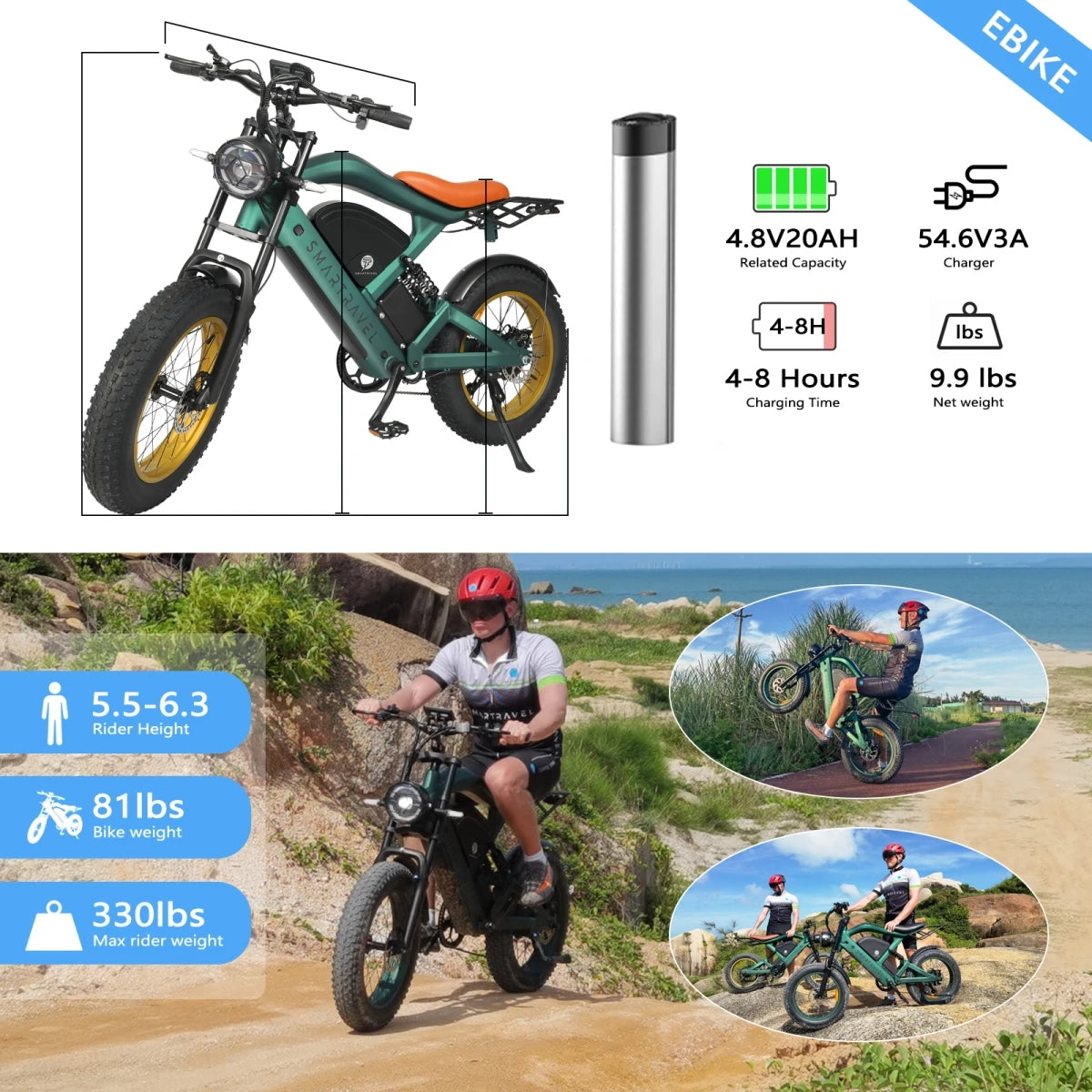 SMARTRAVEL ZM22 1200W E-Bike