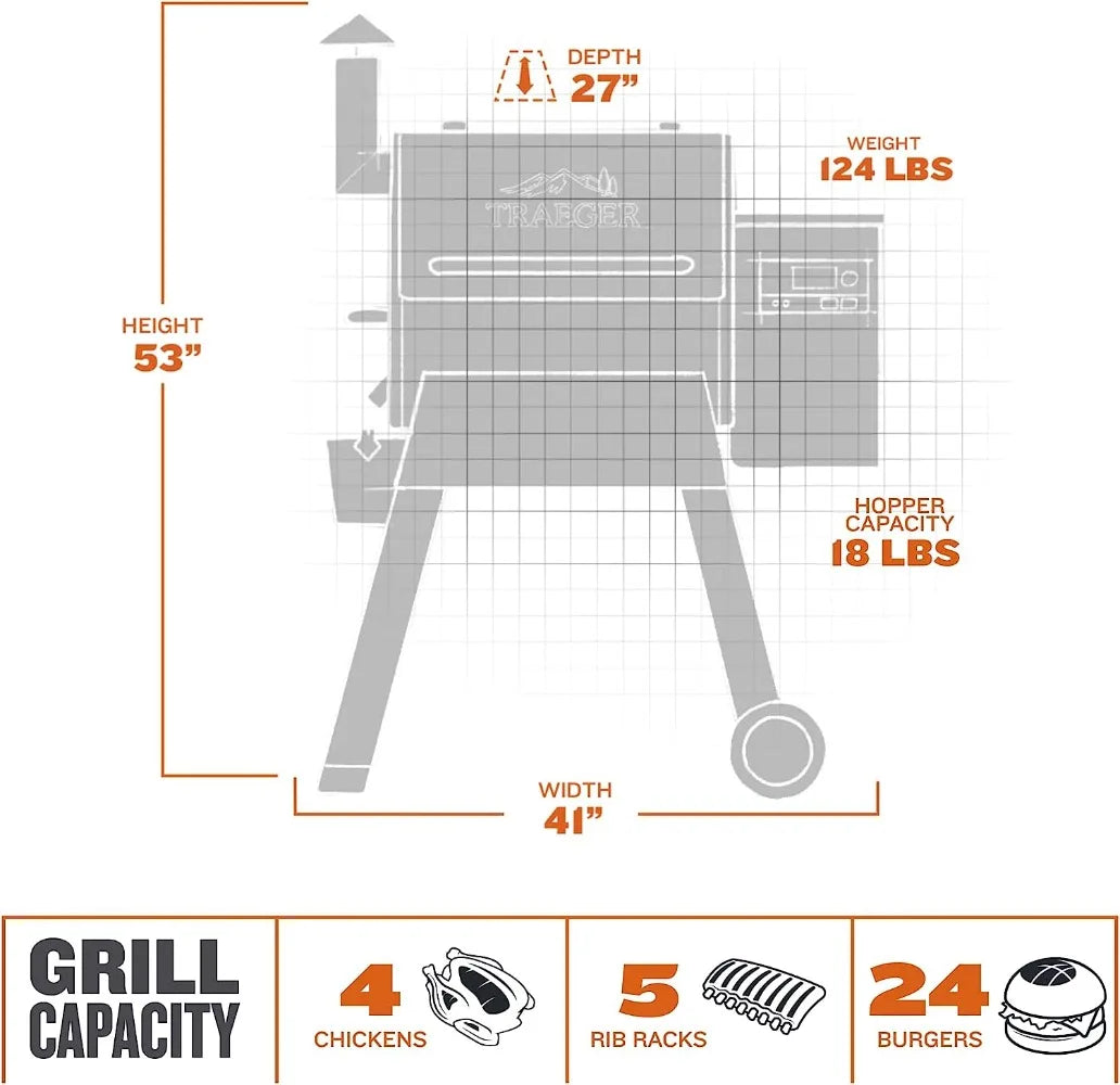 Electric Wood Pellet Grill and Smoker with WiFi and App Connectivity, Bronze