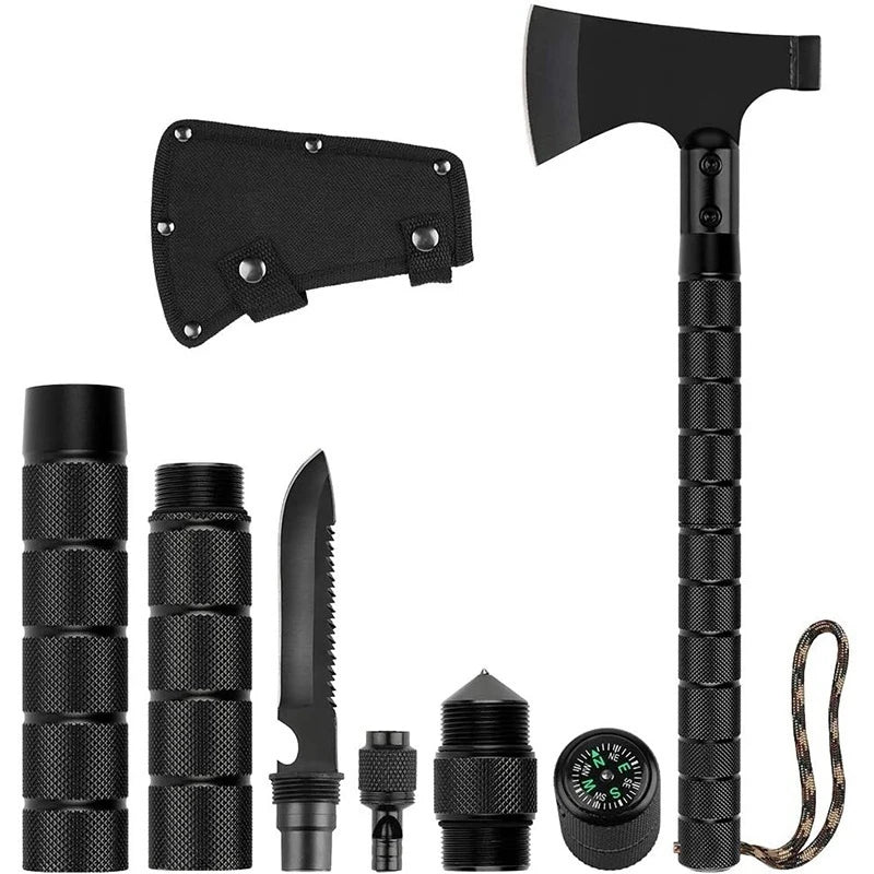 Survival Camping Foldable Axe Multi Tool Kit