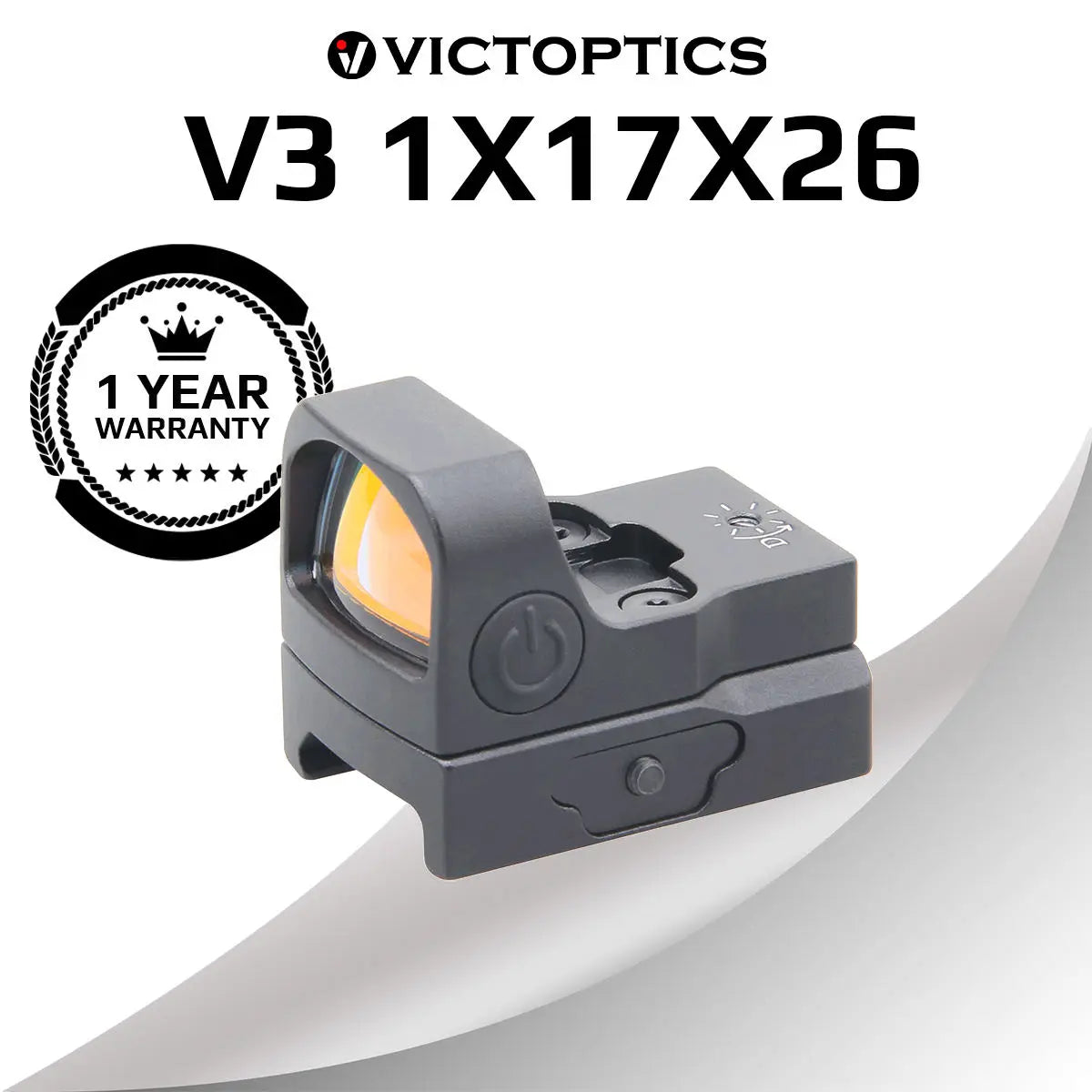 VictOptics V3 1X17X26 RED DOT SIGHT 3.5 MOA With Auto-Off Feature (RDSL25)