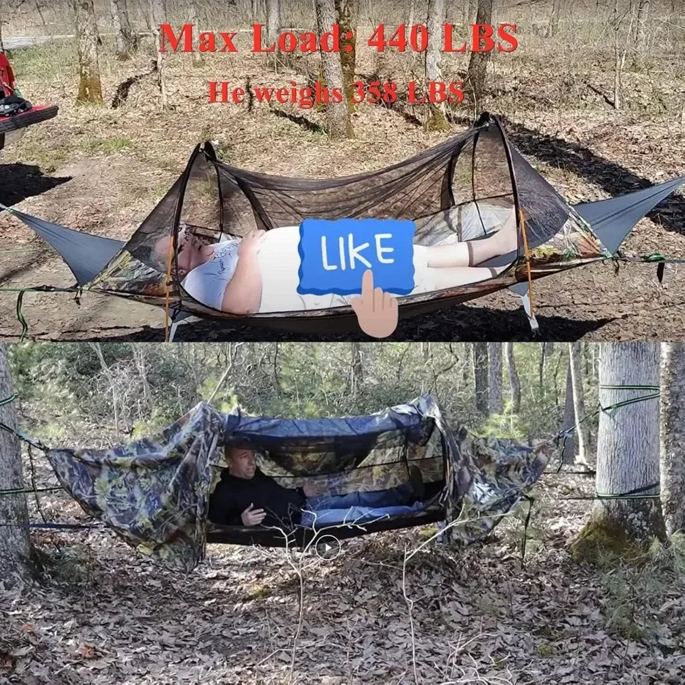 Lay Flat Hammock Tent with Mosquito