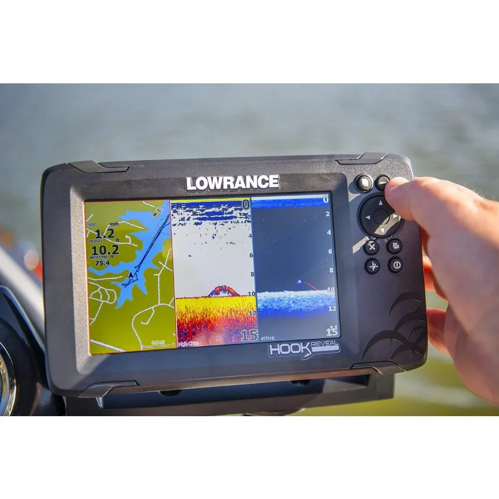 Hook Reveal 5 Inch Fish Finder with Transducer