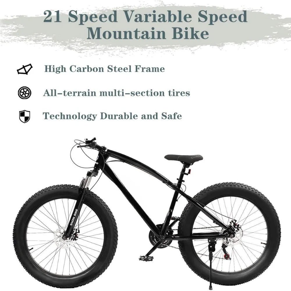Max4out OUTROAD 26 inch Fat/Normal Tire Mountain Bike, 21