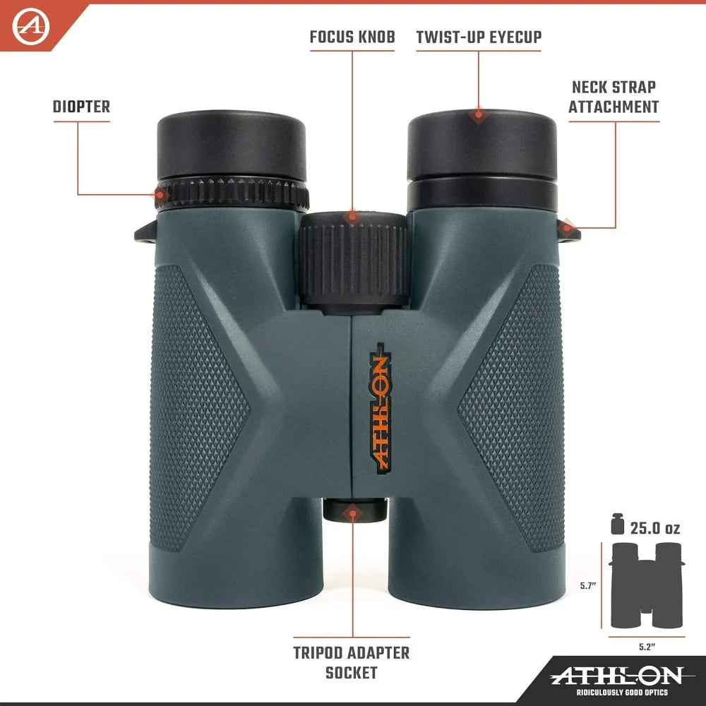 8x42 Midas UHD Gray Binoculars with ED Glass