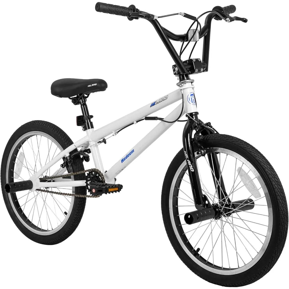 Hiland 20 inch Freestyle Kids BMX Bike,Beginner-Level to Advanced Riders with 360 Degree Gyro & 4 Pegs