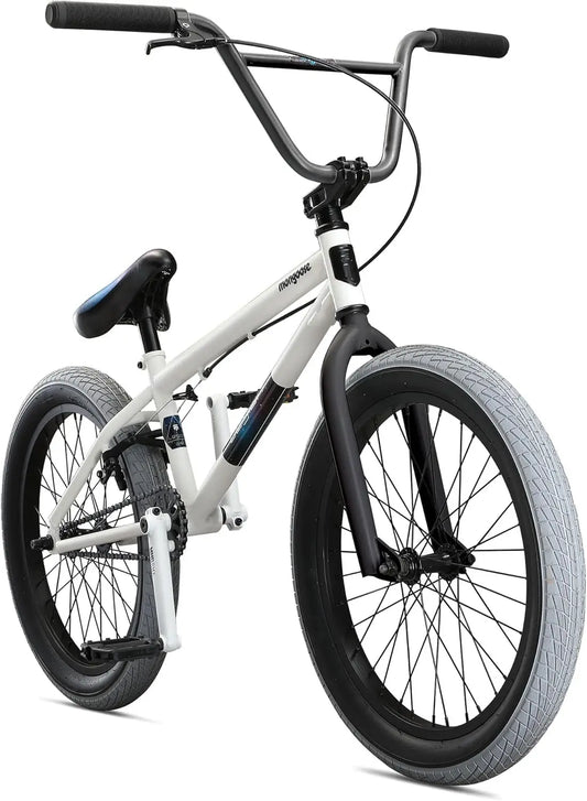 Mongoose Freestyle BMX Bike Intermediate Rider Boys and Girls Bikes 20-Inch Wheels Hi-Ten Steel Frame Micro Drive 25x9T BMX Gearing