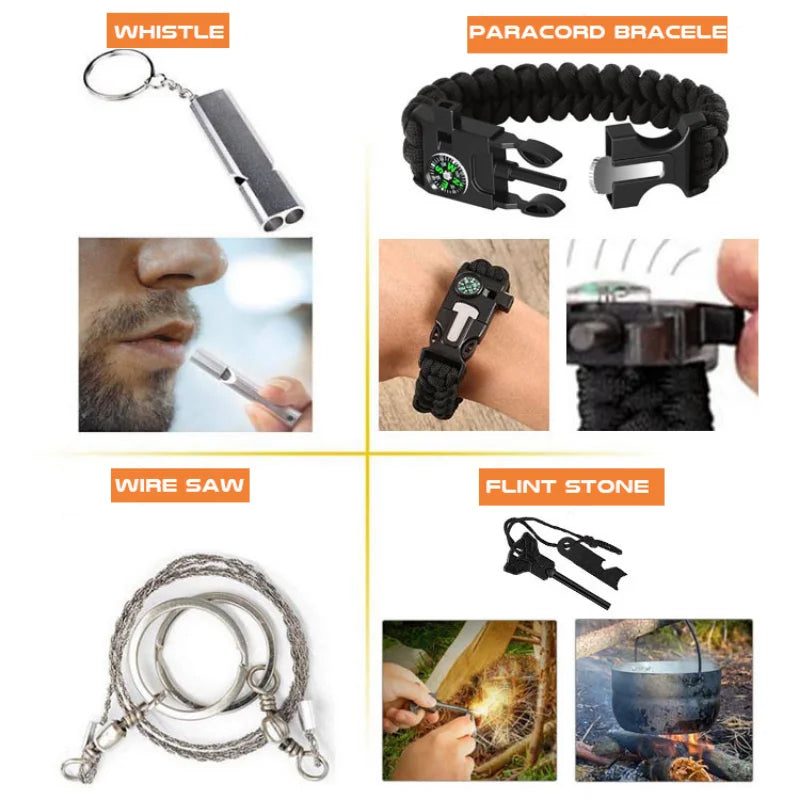 Multifunction Outdoor Adventure Survival Kit