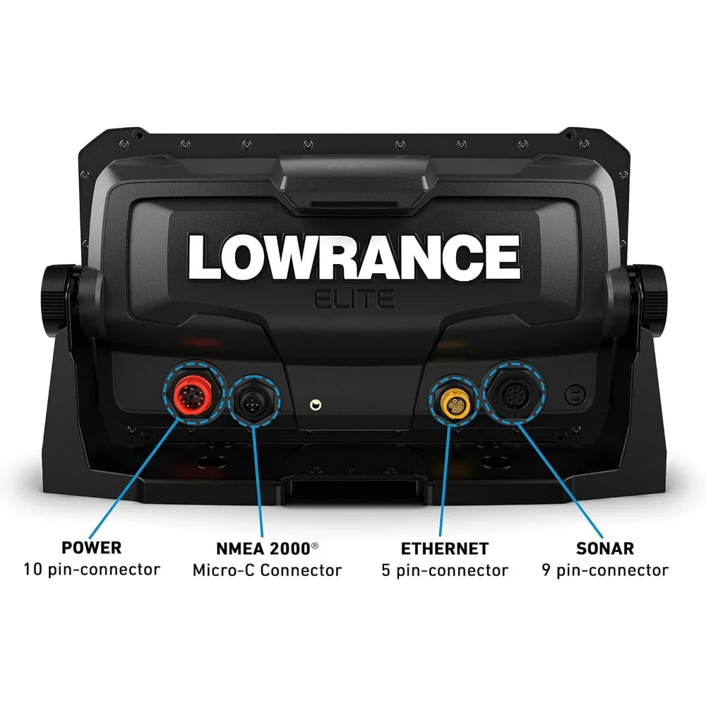 Lowrance Elite FS 9 Fish Finder with Active Imaging 3-in-1 Transducer, Preloaded C-MAP Contour+ Charts