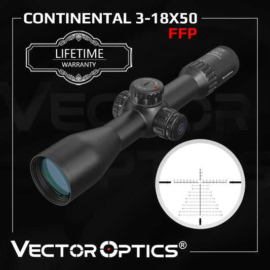 Vector Optics Continental 3-18x50 HD FFP Riflescope