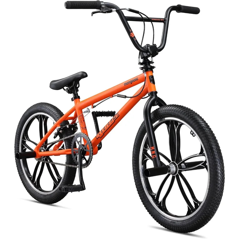 Mongoose Legion Kids Freestyle Sidewalk BMX Bike, Beginner Riders, Boys and Girls, 16-20-inch Wheels, Hi-Ten Steel Frame, Micro Drive