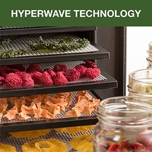 Electric Food Dehydrator with Adjustable Thermostat, Accurate Temperature Control and Fast Drying