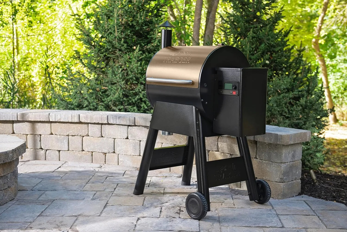 Electric Wood Pellet Grill and Smoker with WiFi and App Connectivity, Bronze