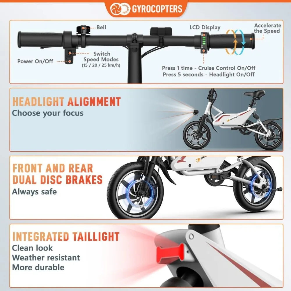 GYROCOPTERS 350W E-Bike