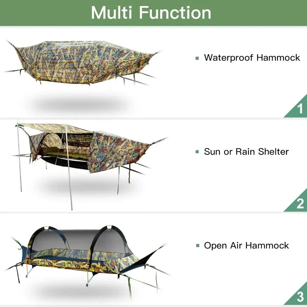 Lay Flat Hammock Tent with Mosquito