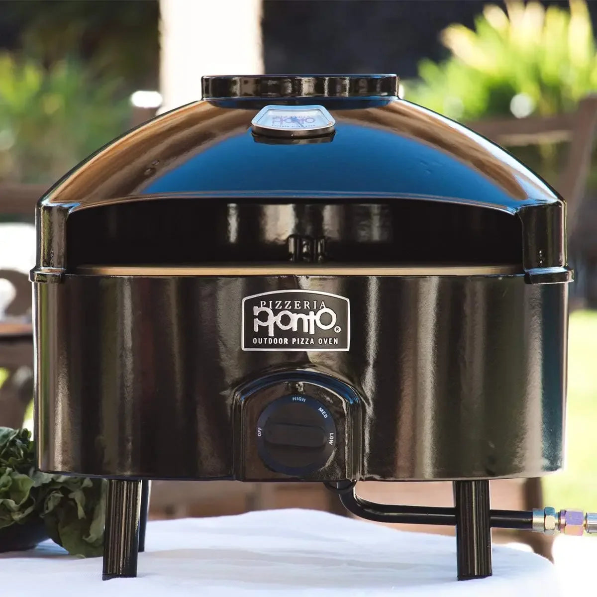 Pizzacraft Pizzeria Pronto Outdoor Pizza Oven, Lightweight, Portable & Safe On Any Surface, Black