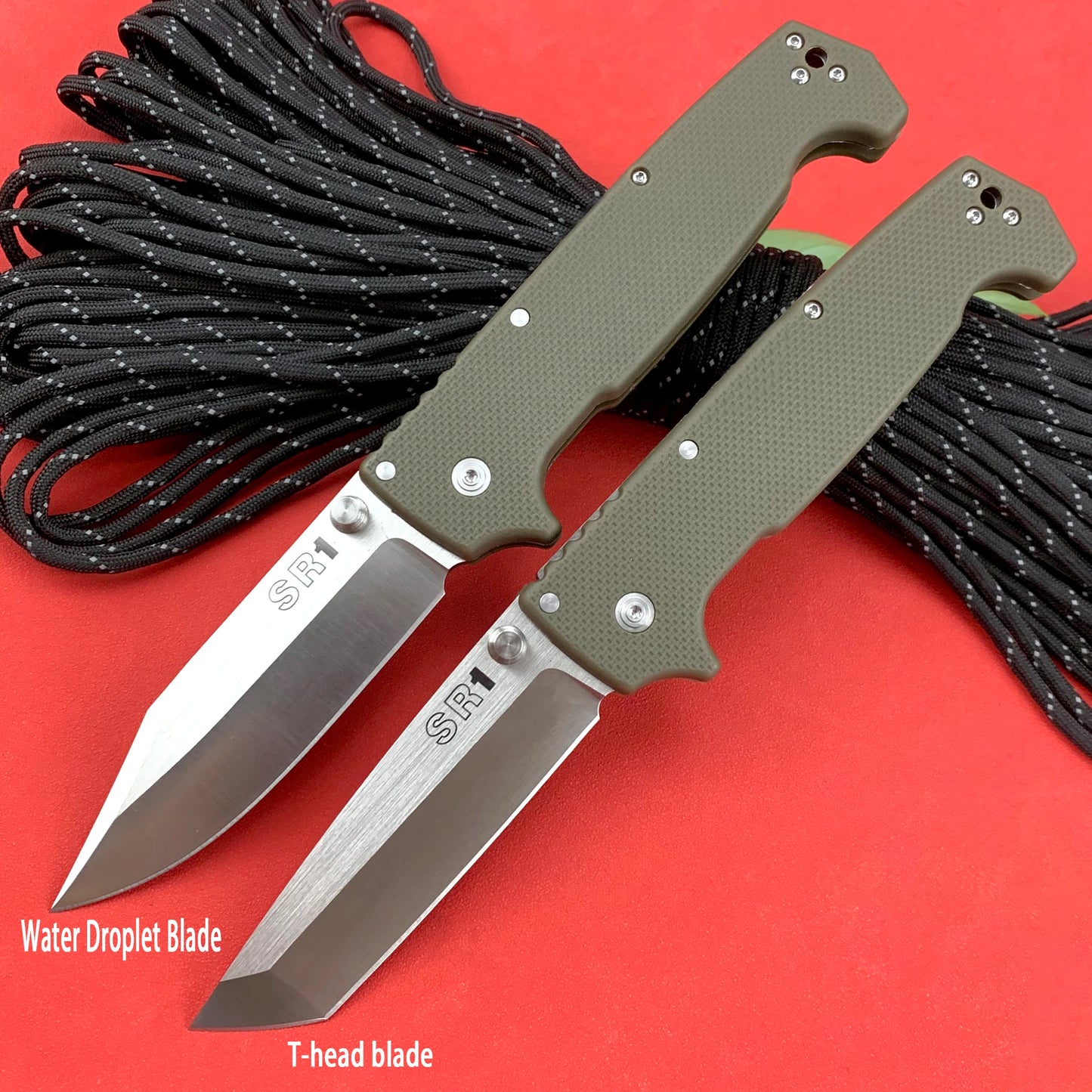 SR EDC Folding Knife, Nylon Fiber Handle