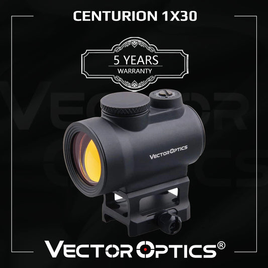 Vector Optics Centurion 1x20/1x30 Red Dot Sight Scope Hunting Riflescope 3 MOA 20000 Hour Runtime 12ga .223 AR15 5.56 .308win