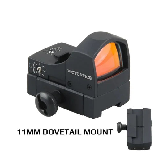 Victoptics V3 1x22 Dovetail Red Dot Sight 3.5MOA Dot Size 60 Minutes Auto Shut Down Rifle Scope Fit Pistol Glock 17 19