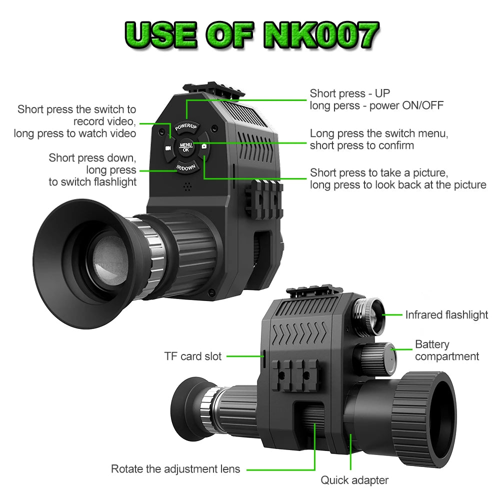 Night Vision Telescope, LED, Infrared, 720P