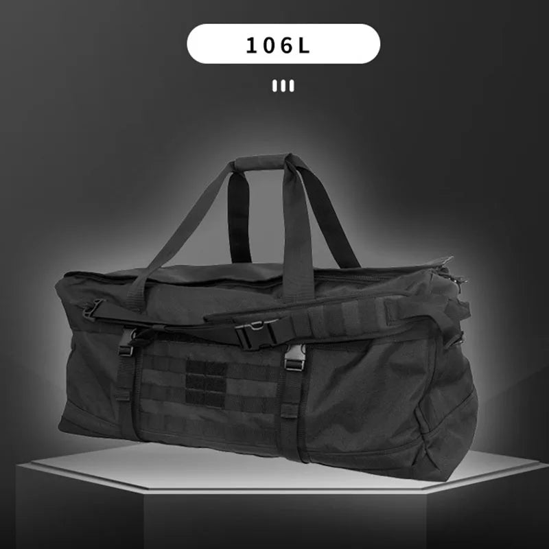 106L Super Capacity Camping Bag, 600D Nylon, Waterproof