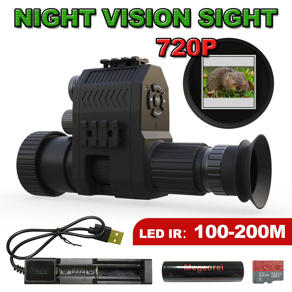 Night Vision Telescope, LED, Infrared, 720P