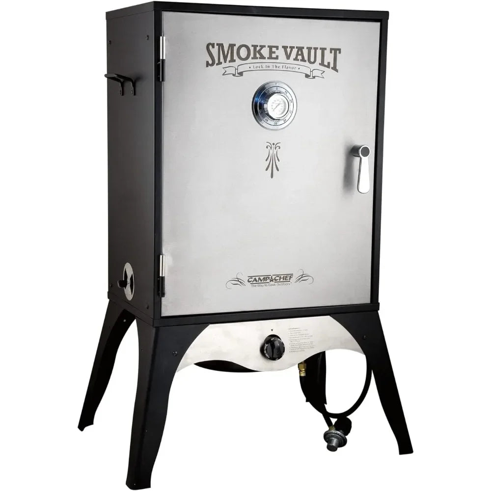 Camp Chef Smoke Vault - Vertical, Propane Meat Smoker for Outdoor Cooking of Meat, Pies & More - 150°F to 350°F Range - 18"