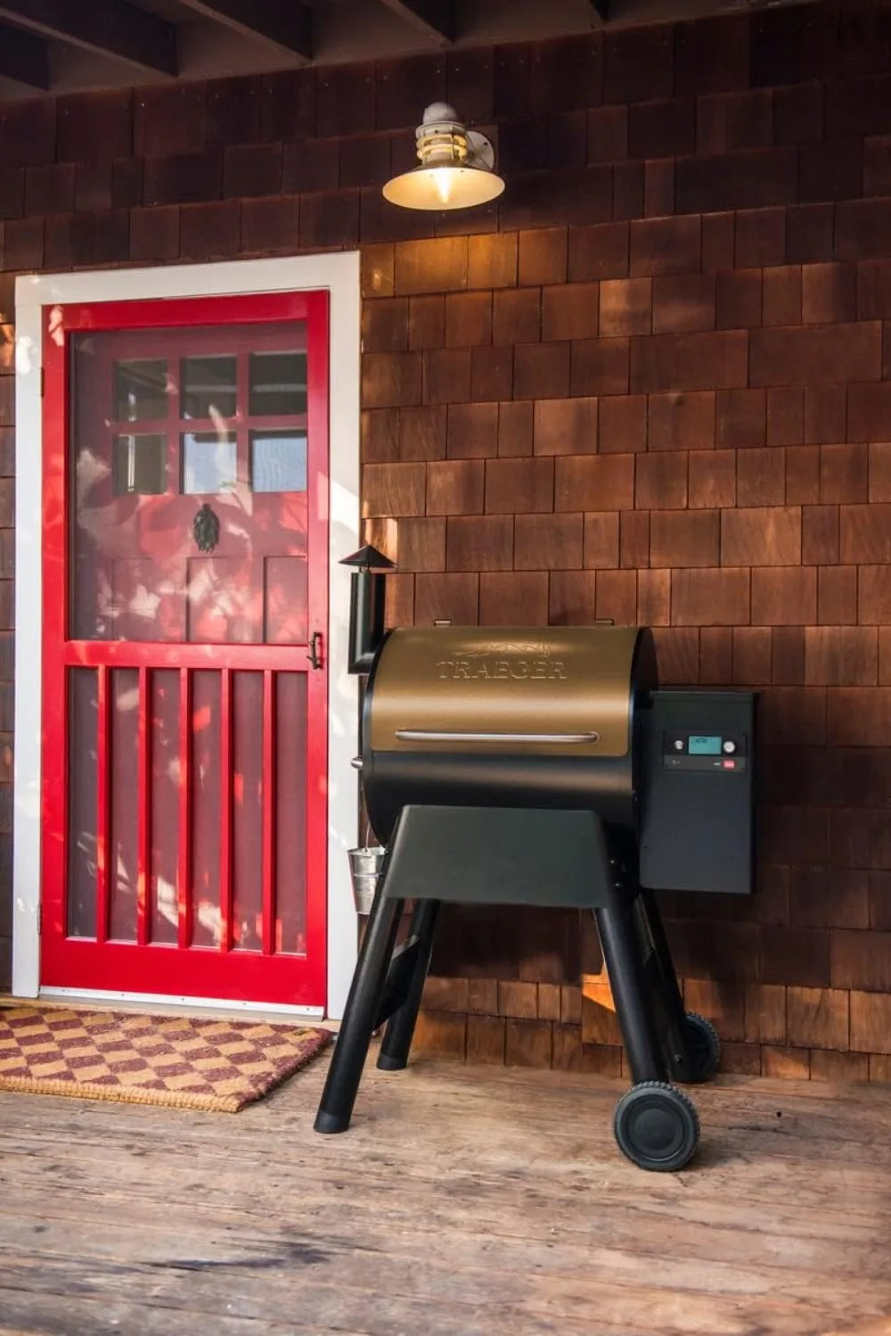 Electric Wood Pellet Grill and Smoker with WiFi and App Connectivity, Bronze