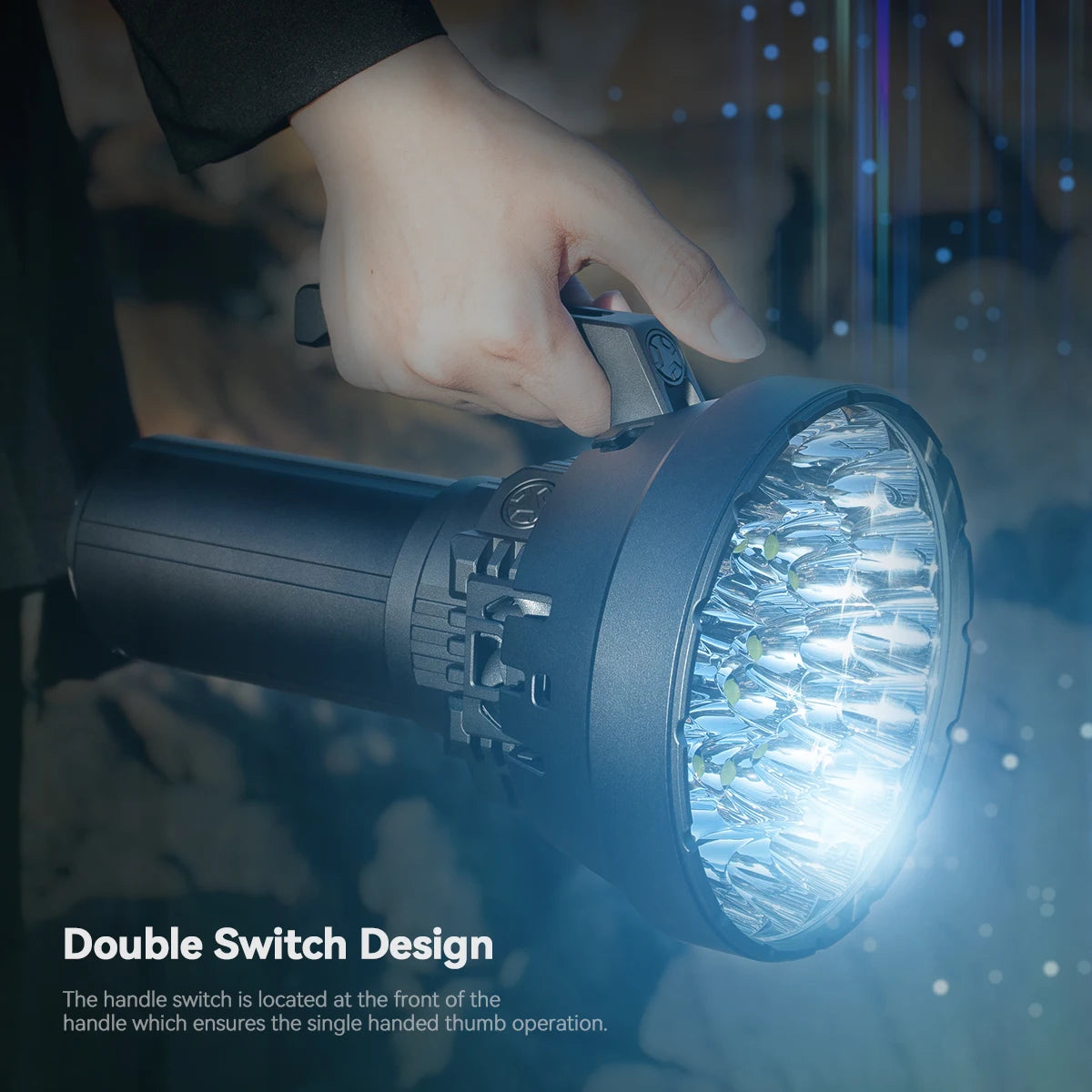 IMALENT MS32 200000 Lumen High Power Flashlight with 32 Cree XH70 II High Brightness LEDs, 100W Type-C Charging