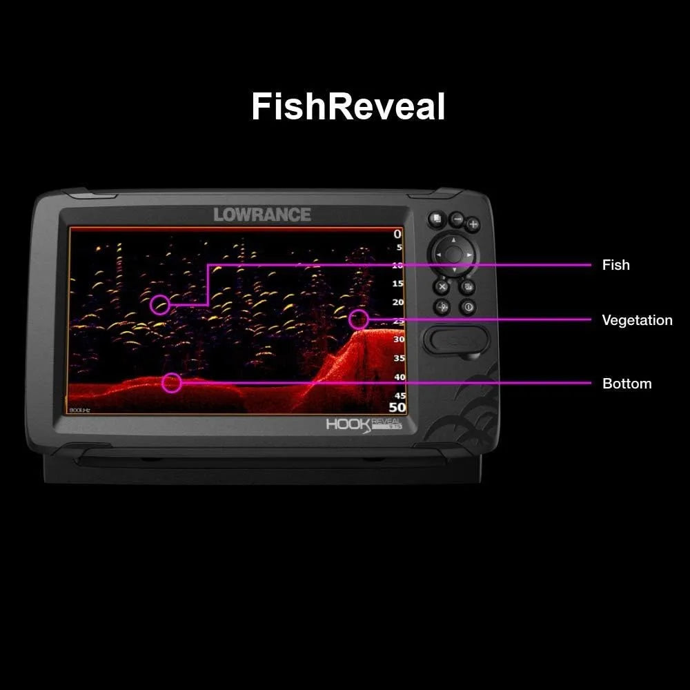 Hook Reveal 5 Inch Fish Finder with Transducer