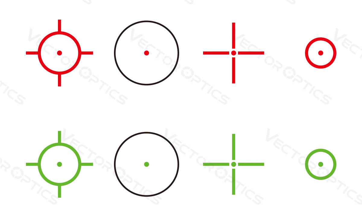 Vector Optics Omega 23x35 Four Reticle Reflex Sight With Side Loading Battery