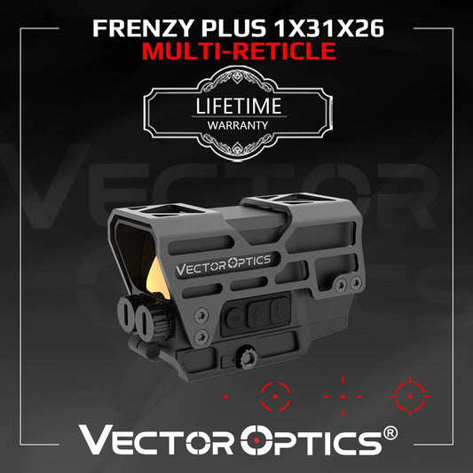 VECTOR OPTICS Frenzy Plus 1x31x26 Red Dot Sight Multi-Reticle