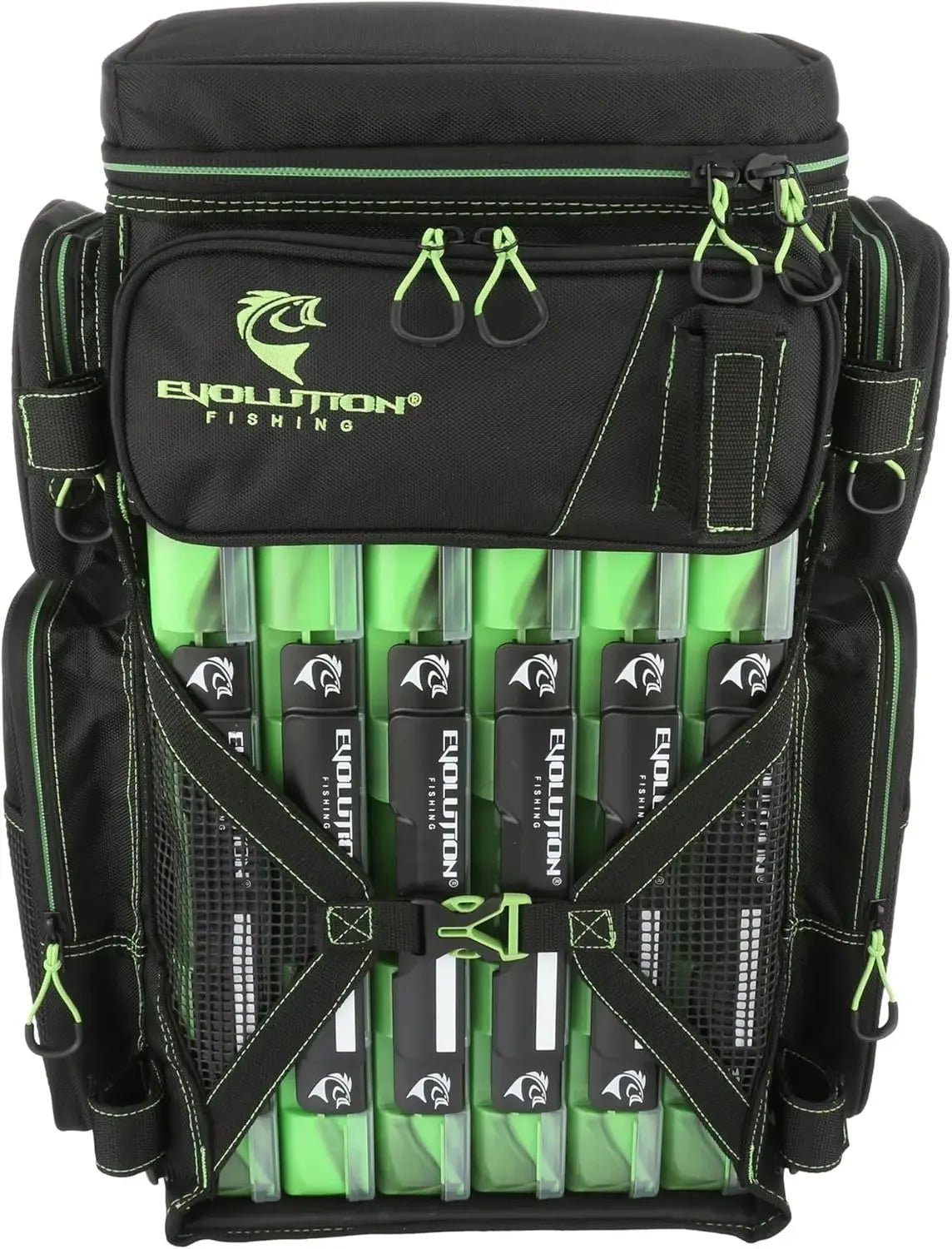 Drift Series 3700 Tackle Backpack with Rod Holders & QuikLatch Trays