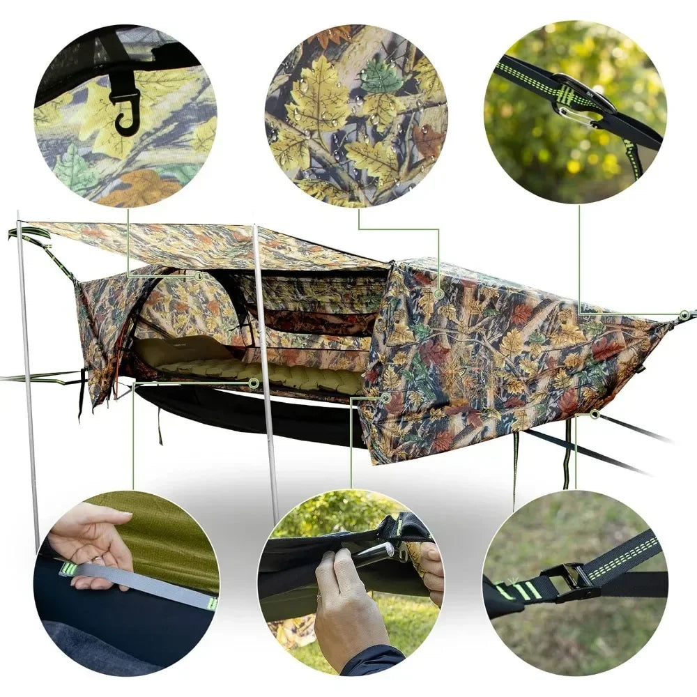 Lay Flat Hammock Tent with Mosquito