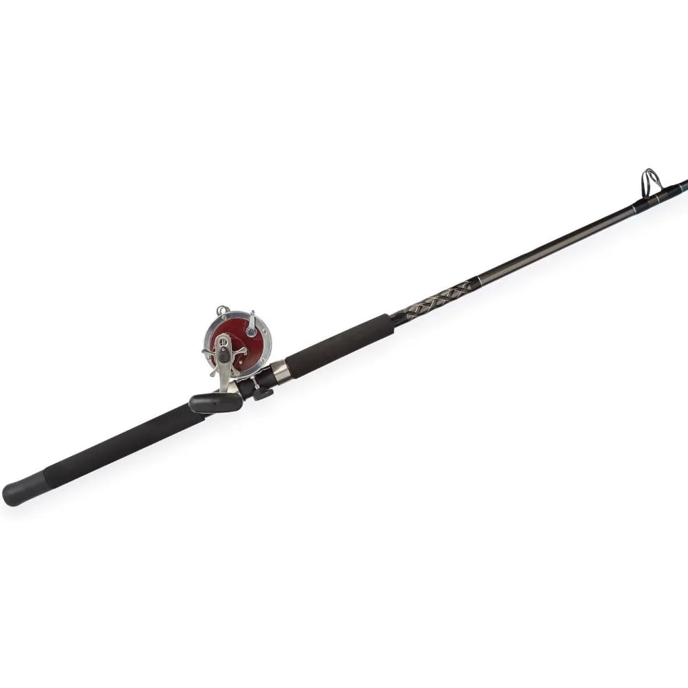 Special Senator 91332 Fishing Rod and Reel Combo, 6.5 Feet, Black/Smoke/Red