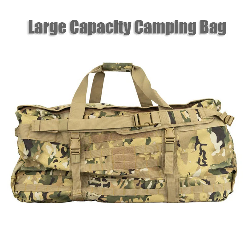 106L Super Capacity Camping Bag, 600D Nylon, Waterproof