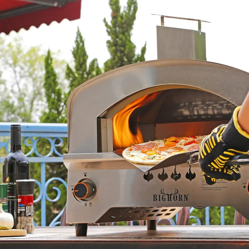 BIG HORN OUTDOORS 13 inch Gas Pizza Oven