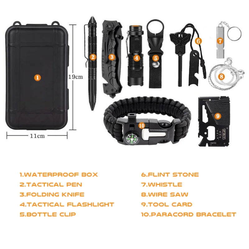 Multifunction Outdoor Adventure Survival Kit