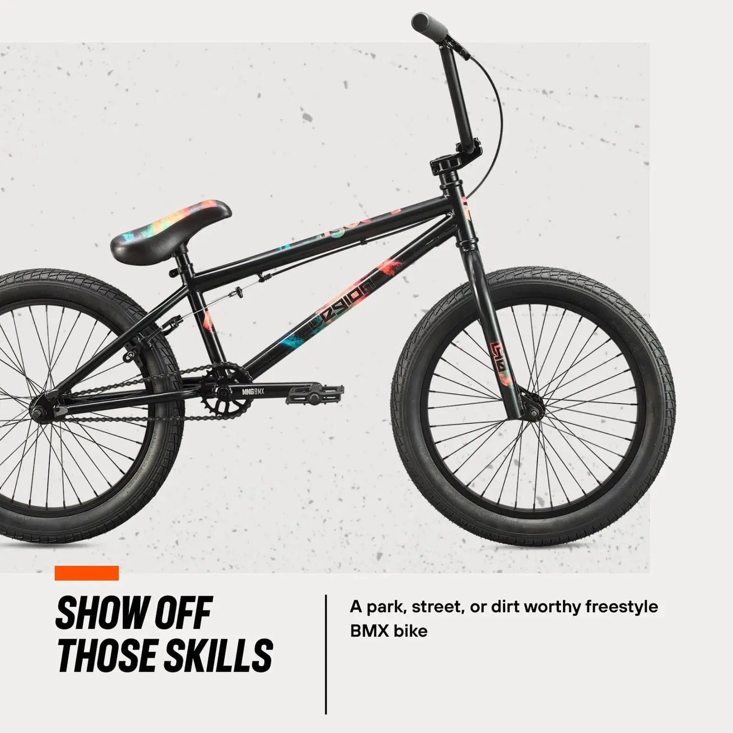 Mongoose Legion Freestyle BMX Bike Intermediate Rider Boys and Girls Bikes 20-Inch Wheels Hi-Ten Steel Frame Micro Drive 25x9T BMX Gearing