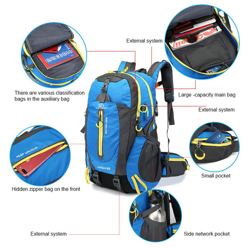 Waterproof Foldable Backpack 40L Ultralight