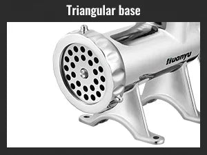 Huanyu Manual Meat Grinder Sausage Stuffer Stainless Steel Sausage Filler Commercial Meat Grinding Machine Household Pork Meat Mincer (NO.22)