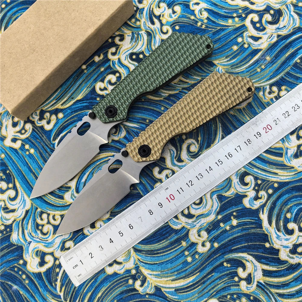 SMF Folding Knife, D2 Steel Blade, Titanium Alloy Handle