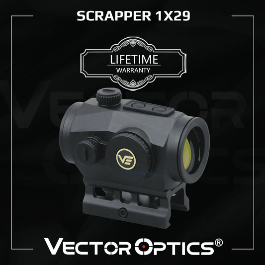 Vector Optics Scrapper 1x22/25/29 Red Dot Scope, With Motion Sensor, IP67 Water Proof