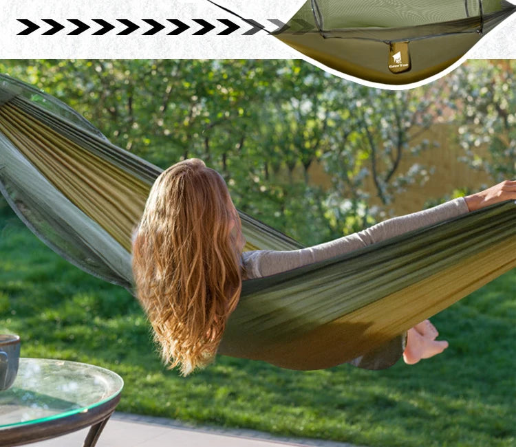 Geer Top Outdoor Swing Nylon Hammock Tent Waterproof Durable Anti Mosquito Hanging Hammock Outdoor Furniture Survival Camping Equipment